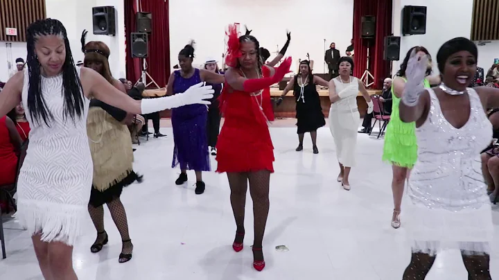 Rosalind Cooks  Line Dance Class performs the Roar...