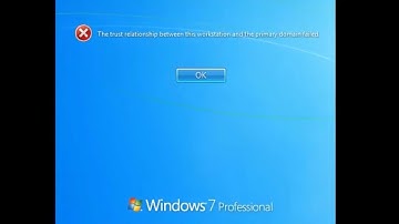 Trust relationship  between this workstation and primary domain `failed