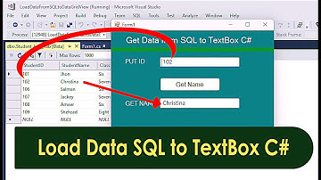 Load Data from SQL to TextBox in C# Easily