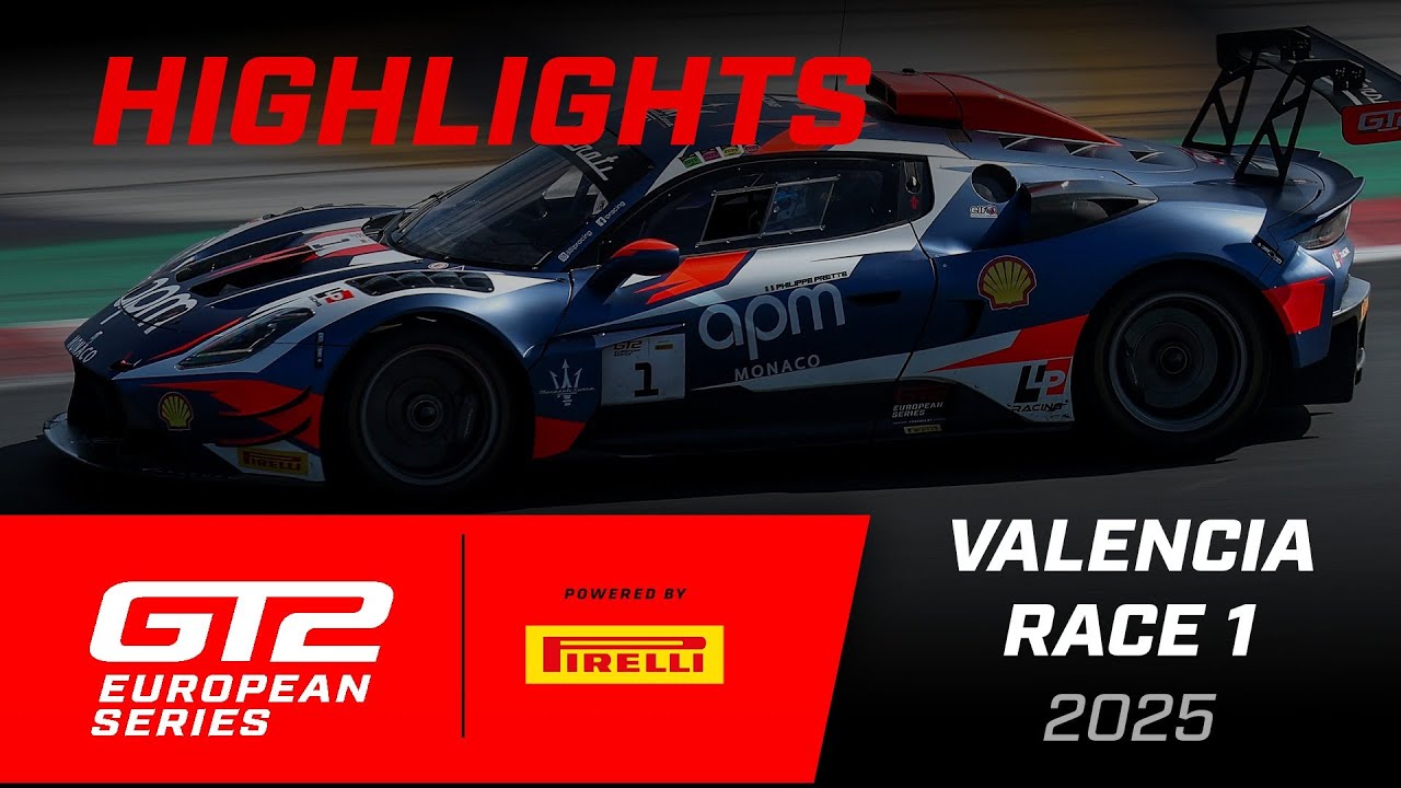 HIGHLIGHTS | Race 1 | Valencia | 2025 GT2 European Series powered by Pirelli