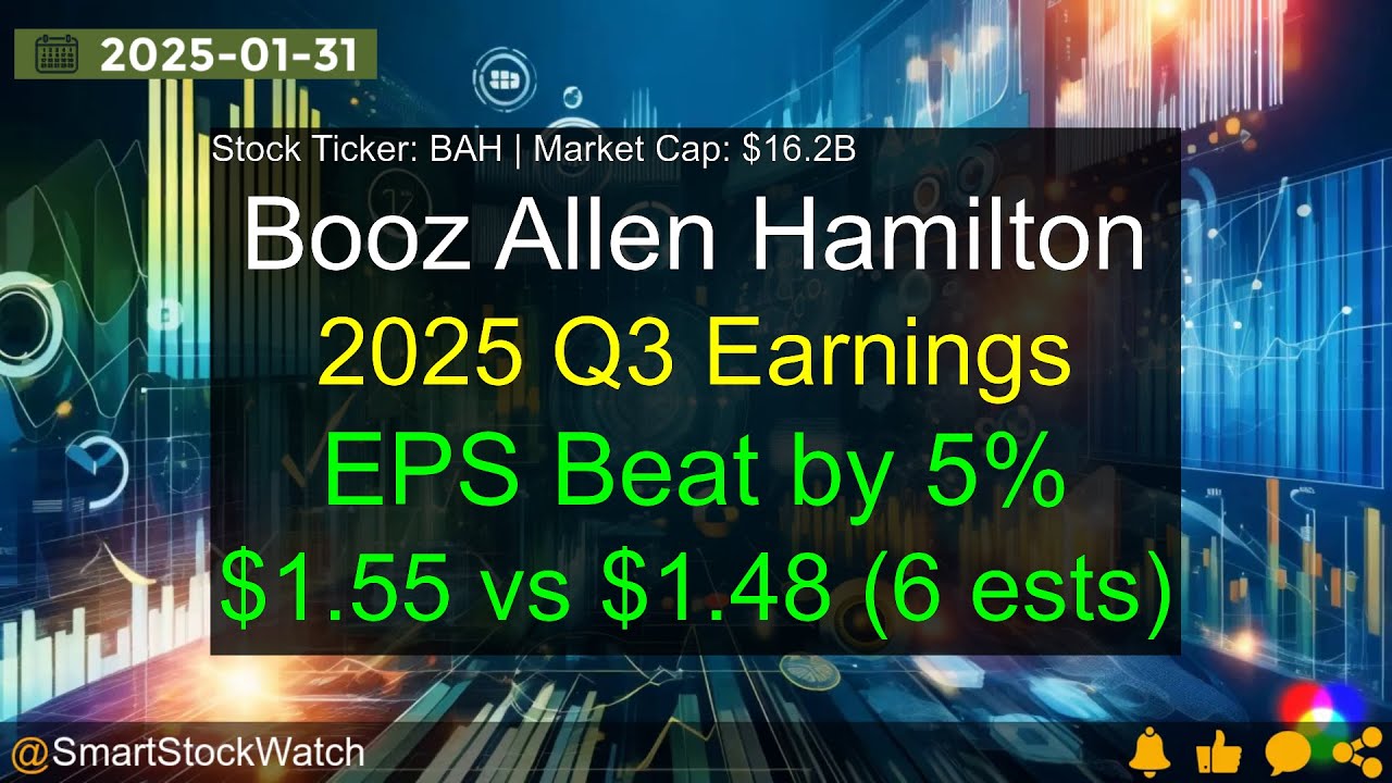 Booz Allen Hamilton (BAH|$16.2B) - 2025 Q3 Earnings Analysis - YouTube