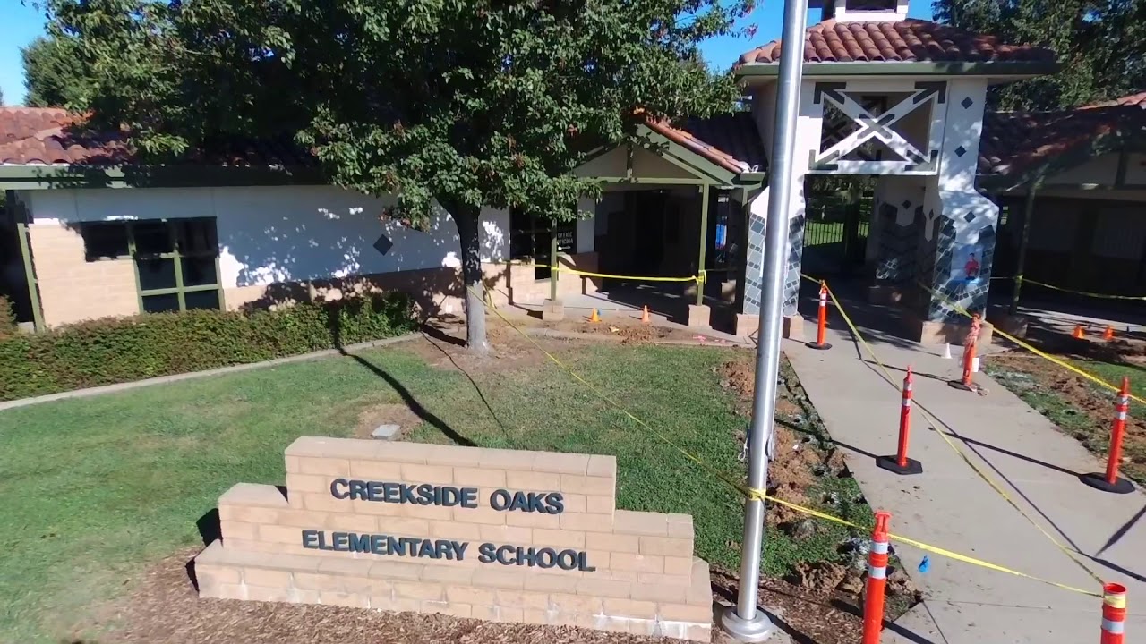 Elementary School Building With Playground