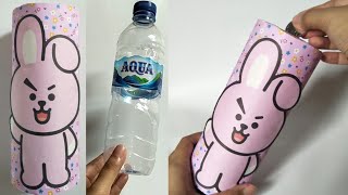 Ide Kreatif | Cara Mudah Buat Celengan Dari Botol Plastik Dan Kertas - Youtube