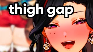Scarle is too thiccc for thigh gaps