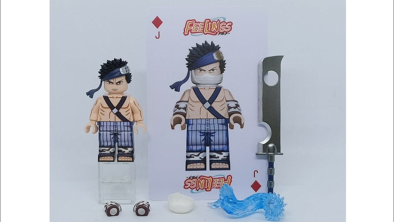 オリジナルカスタム品 / レッ◯ウザ風デザイン / GO Plus+風デバイス My Lego Custom Collection Naruto Momochi Zabuza from Feelings