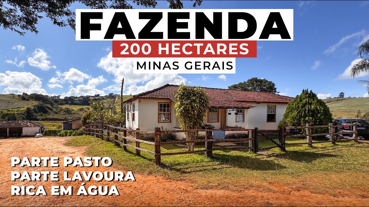 FAZENDA À VENDA 200 HECTARES, DUPLA APTIDÃO COM ESTRUTURA COMPLETA | MINDURI – MINAS GERAIS