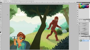 Creating a custom leave brush in Photoshop
