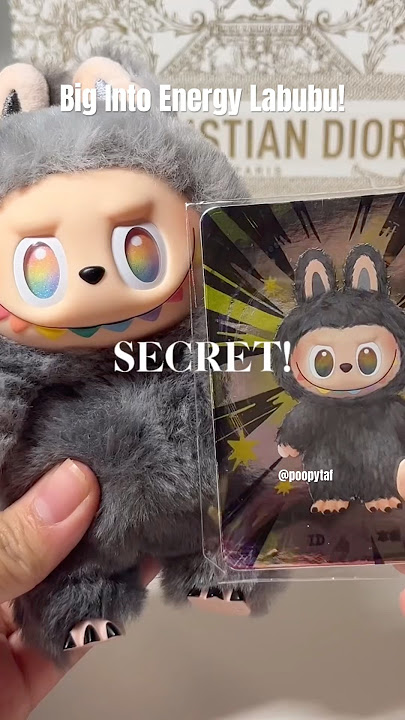 BIG INTO ENERGY LABUBU! 🌈☘️✨#labubu #unboxing #popmart #blindbox #blackpink #trending #toys #cute
