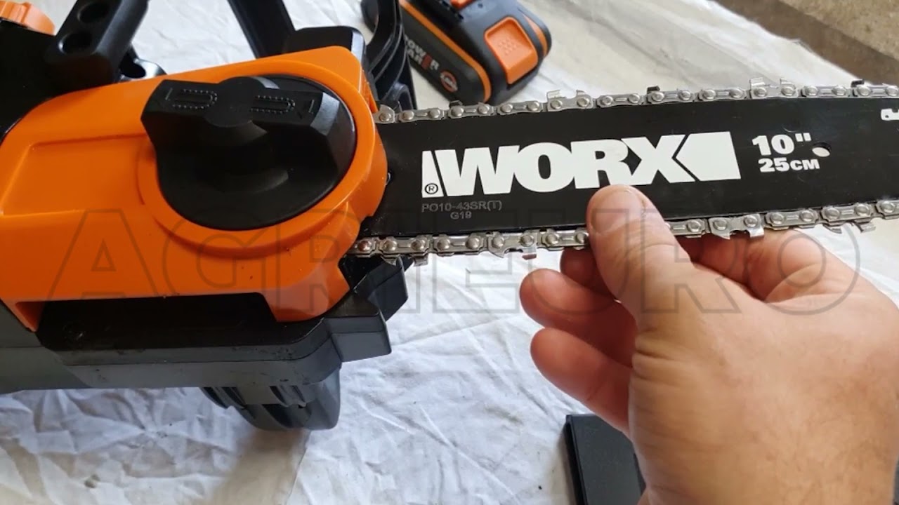 Motosierra a batería WORX 20V 2Ah 25 cm longitud espada