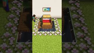 #minecraft Simple & Cute Bed Design in Minecraft! 🛌