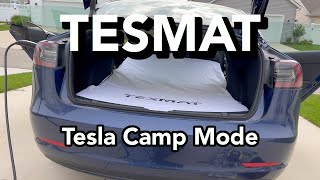 Tesmat Unboxing!  Mattress for Tesla Model 3  Camp Mode