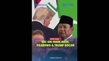 BIKIN HEBOH❗ Mikrofon Masih Hidup Saat Prabowo dan Trump Bicara Empat Mata, Bahas Apa?