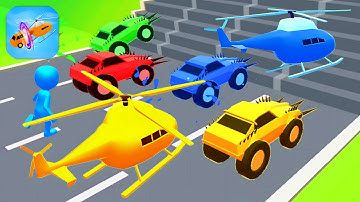 Shape shifting 🚲🚁🚗 All Levels Gameplay Walkthrough Android,ios Max Level Ep1025