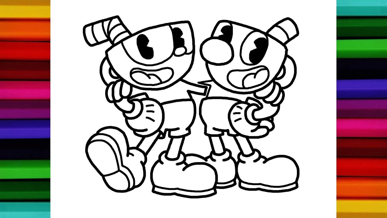 The Best cuphead coloring pages printable | Aubrey Blog