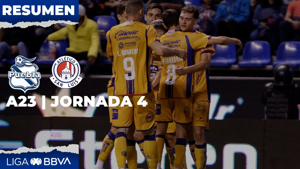 Resumen y Goles | Puebla vs San Luis | LIGA BBVA MX | Apertura 2023 ...