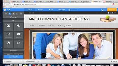 Weebly - Adding a YouTube Video to a Weebly Page