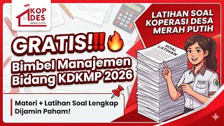 📌 Soal Asli Tes Manajemen Bidang KDKMP 2026 | Materi   Latihan Soal Lengkap Sesuai Kisi-Kisi!‼️🔥