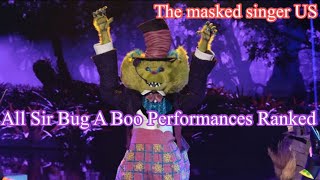 All Sir Bug A Boo Performances Ranked (The masked singer US)