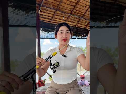 Cần câu 60cm nhỏ gọn. Câu bè Câu tôm quá xá đã #vyhanfishing #cauca #cautom