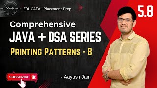 5.8 Printing patterns - 8 | Java and DSA