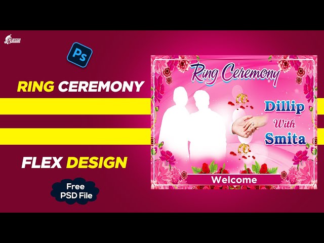 5 Ring Ceremony Banner PSD File - Graphics Point