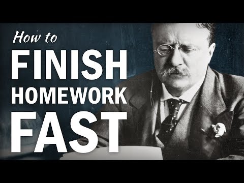 How to Finish Homework FAST