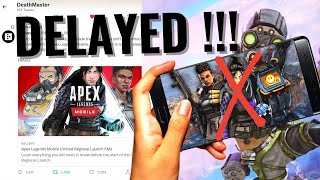 APEX LEGENDS MOBILE soft launch DELAYED !!!