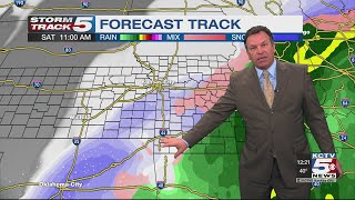FORECAST: Long stretch of cold days begin Friday with rain, freezing rain and snow