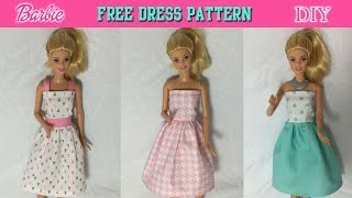 In this Tutorial I will show you how to make a Barbie Doll Dress Free PDF Pattern down below. This is a quick and easy project. http:/