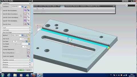 NX CAM PLANAR PROFILE