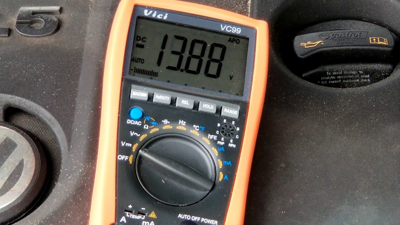How to check Battery of your car with a Simple multimeter - YouTube