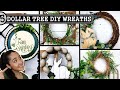 BEST DOLLAR TREE | EASTER AND SPRING WREATH IDEAS | Farmhouse DIY Wreaths 2021