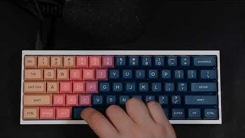 Typing test - Tofu60 E-White custom keyboard w/ lubed Durock POM switches and DSA Vilebloom keycaps