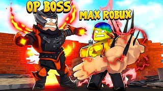 THIS OP BOSS COULDN'T BE DEFEATED... So I had to spend MAX ROBUX.. (Roblox)