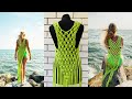 DIY Beach Bikini Dress Cape / Tutorial Macrame Beach Vest