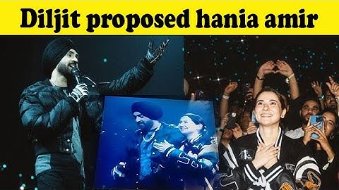 Diljit Dosanjh Ny Hania Sy Kiya Pyar Ka Izhar | Diljit Dosanjh Song For Hania Amir At Concert