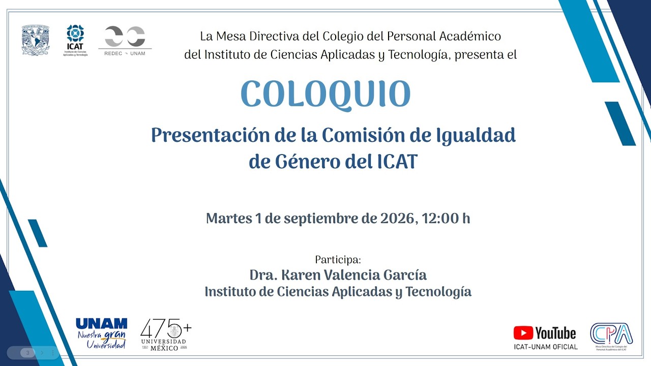 Presentación de la Comisión de Igualdad de Género del ICAT