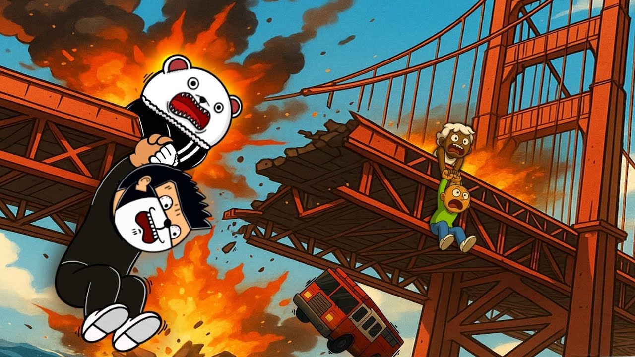 หนีตายสะพานถล่ม 🌉 Roblox