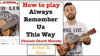 How To Play Always Remember Us This Way - Ukulele Tutorial - Chord Melody  Cover - Jb Lessons - Youtube