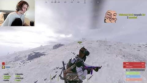 XQC takes off on slope flawlessly - OTV Rust 2.0