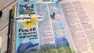 Bible Journaling: Mountain Scene