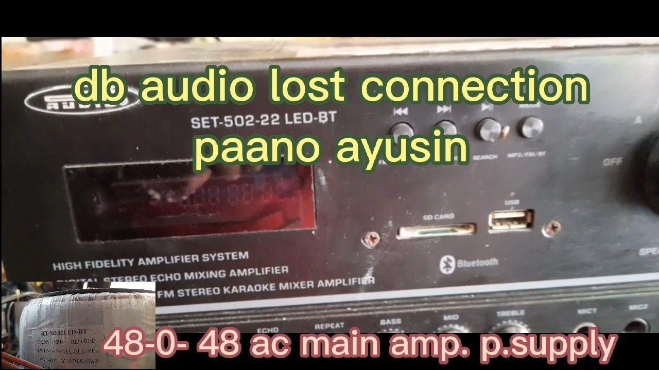 db audio no sounds lost connection paano ayusin #connection - YouTube