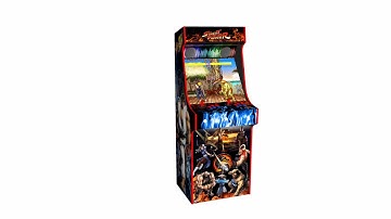 Classic retro custom built cabinet arcade machine with Street Fighter theme 600+ games