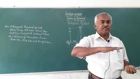 Section of solids/ Pentagonal pyramid for GTU,VTU,KTU,JNTU,VIT