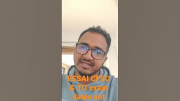 FSSAI 2021 Recruitment !! Exam dates out !! Technical Officer and Central Food Safety Officer