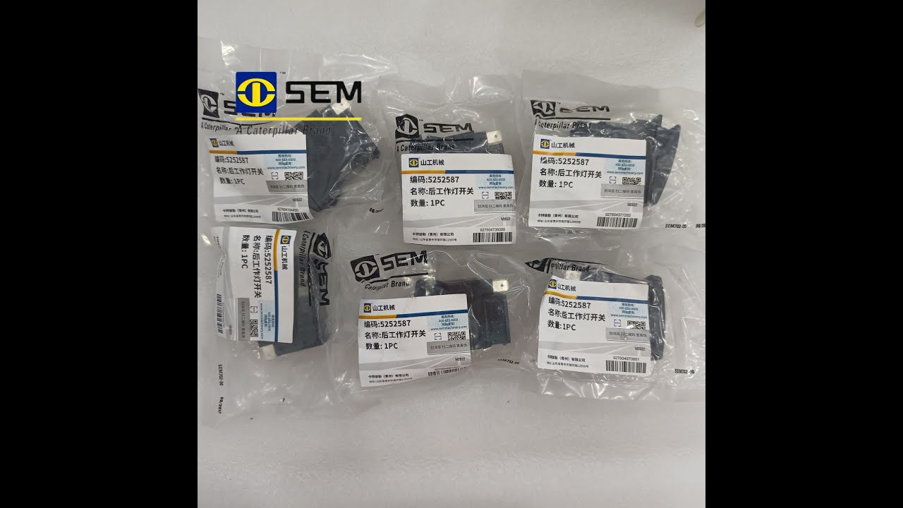 SEM WHEEL LOADER Main Power Fuse 5189634 DC Contactor 5252594 Rear Lamp Switch 5252587 W46000308