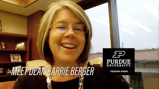 Meet Dean Carrie Berger – Purdue Polytechnic
