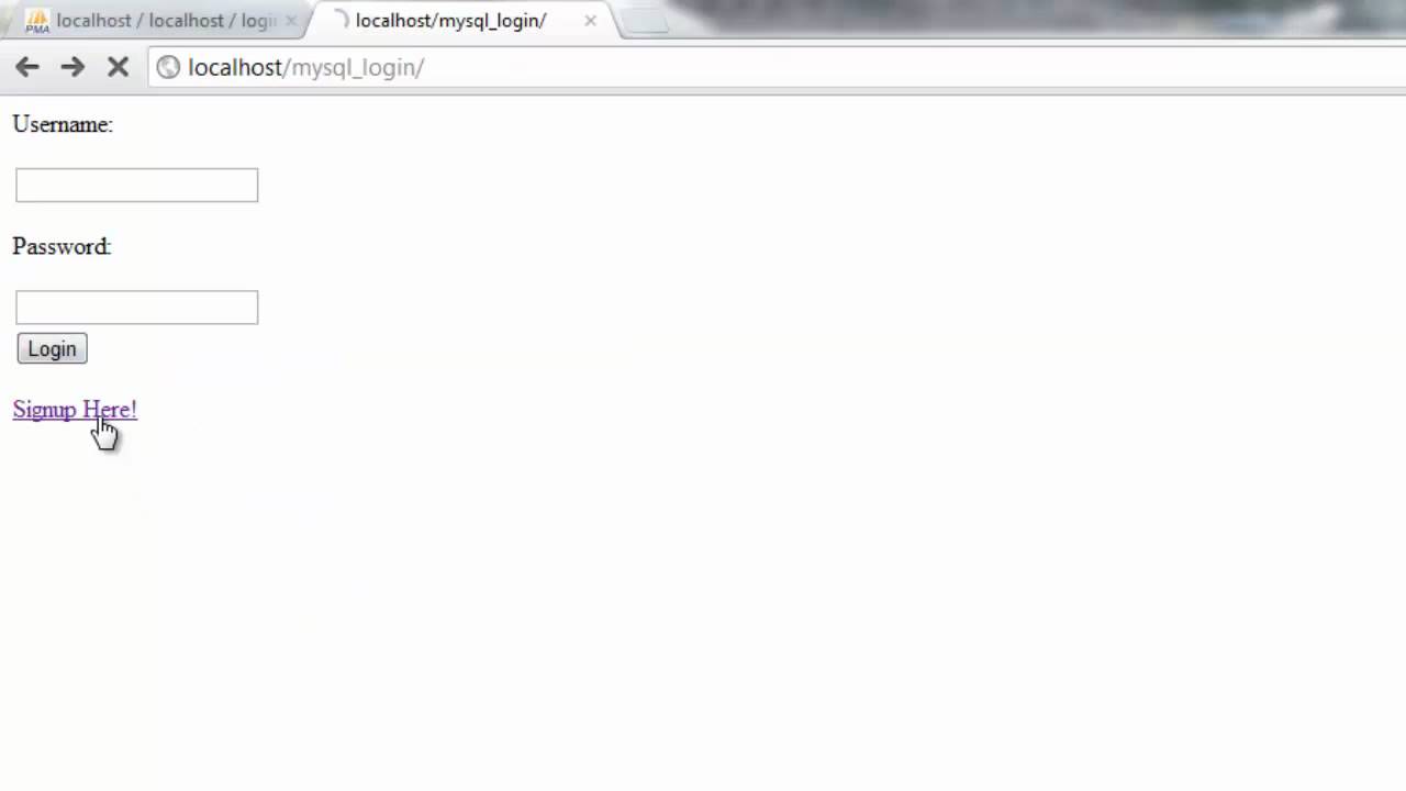 PHP MySQL Login Tutorial 4 - YouTube
