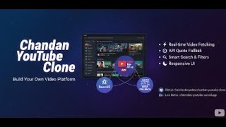 🎬 Build a YouTube Clone with ReactJS | Full Project Demo + GitHub | Chandan YouTube Clone