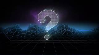 Retro question mark Digital Signage 1 hour loop